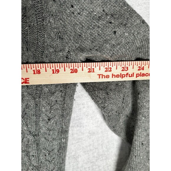 Express Women’s Gray Heather LS Turtleneck Wool Blend Sweater Sz Medium - Picture 4 of 6